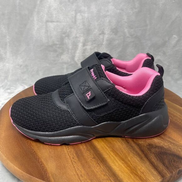 Propet Stability X Strap Womens Sneaker 8.5N (AA) Black Pink Hook & Loop WAA033M - Picture 5 of 15